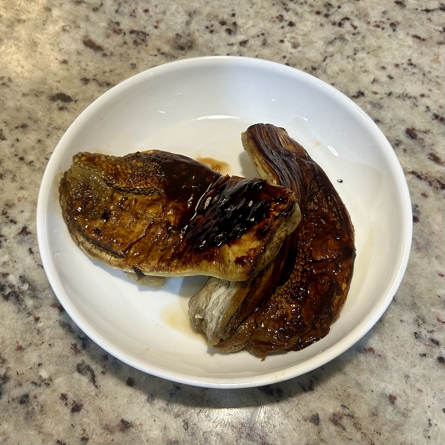 Deeply roasted eggplant for baba ganoush
