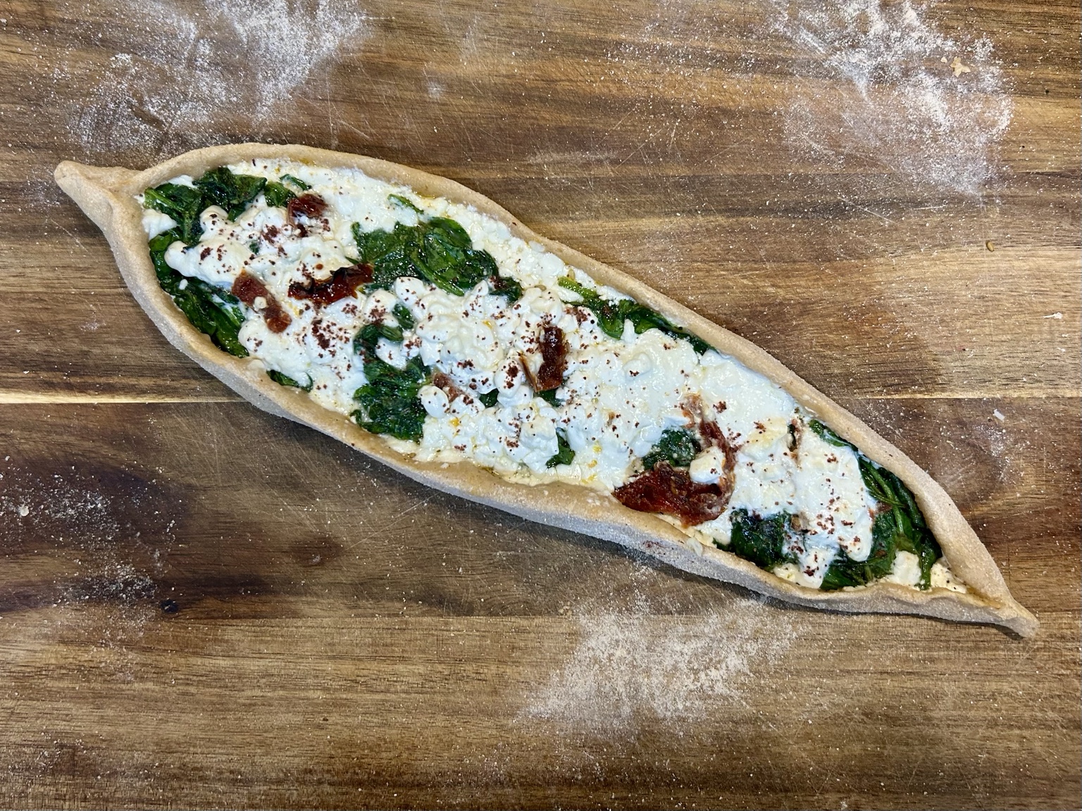 Universal dough-here used for a pide